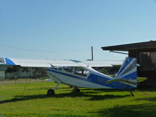 VH-PEV Aeronca Champion 8GCBC YMMB 20141003