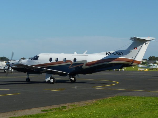 VH-JMU Pilatus PC-12 YMMB 20141003