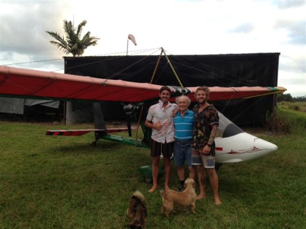 Two guys I took flying, the other day. The guy on the left is from the USA. The guy on the right is from england. Friends of one of my Granddaughters.