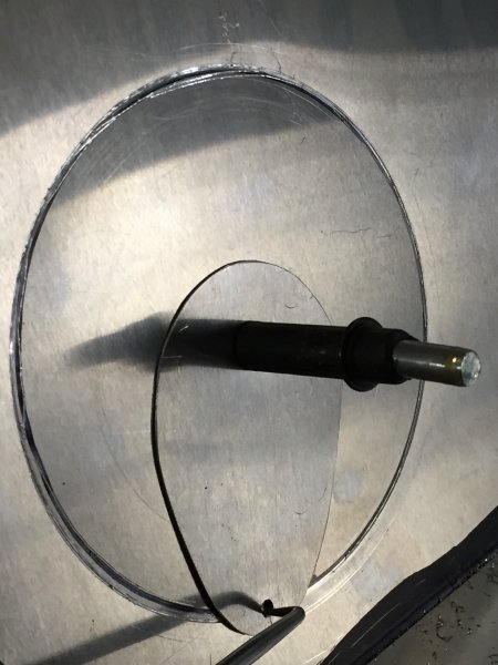 Cutting a 4" hole