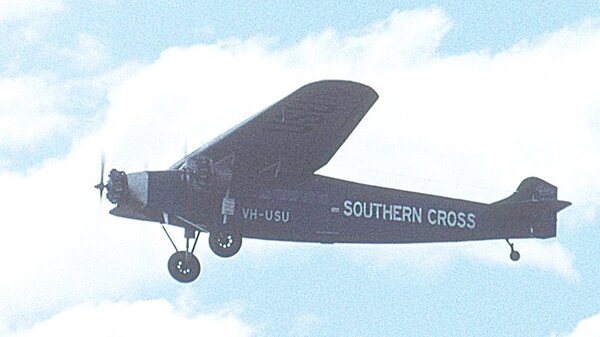 Fokker tri-motor VH-USU Southern Cross replica YMAV.jpg
