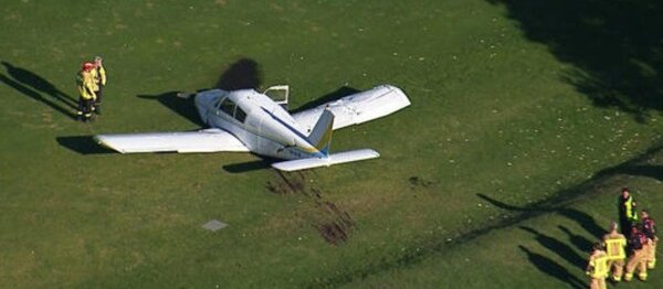 plane on Mona Vale golf course.jpg
